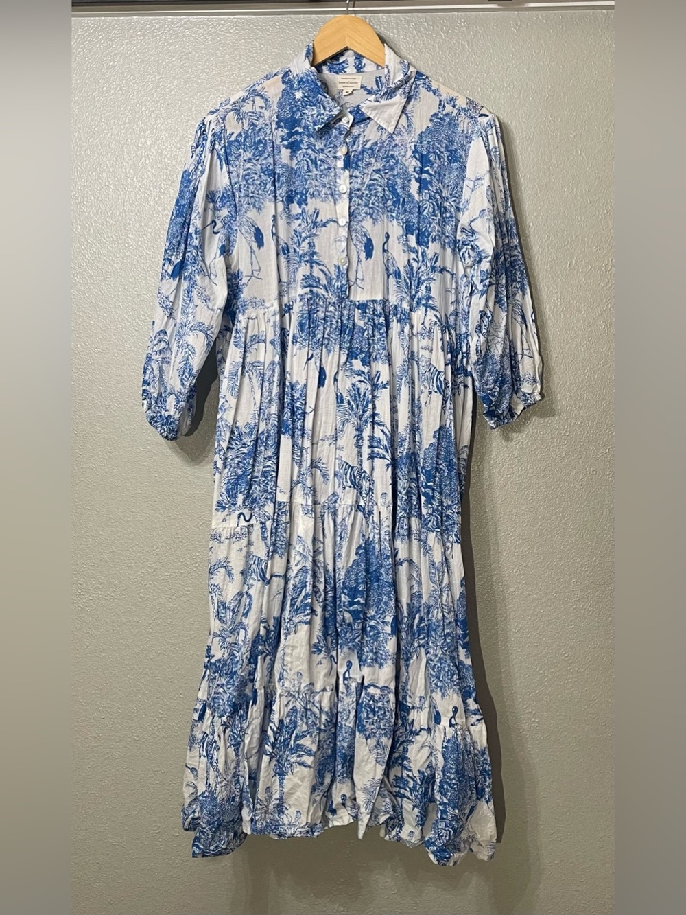House of Sundar Liana Midi Dress - Azure Wave - Size XL - Picture 2 of 4